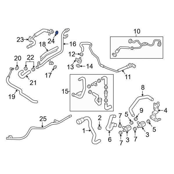 Engine Coolant Pipe O-Ring