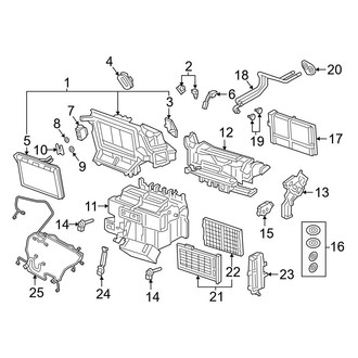 Audi OE - Air Conditioner & Heater - Evaporator Components