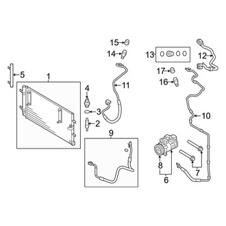 Audi OE - Air Conditioner & Heater - Condenser, Compressor & Lines