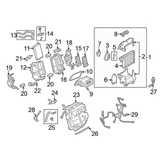 Audi OE - Air Conditioner & Heater - Evaporator Components