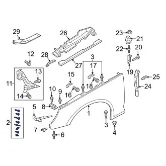 Audi A4 OEM Fenders | Factory Front & Rear Fenders — CARiD.com