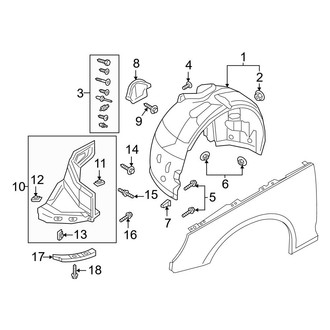 Audi OE - Fender - Splash Shields