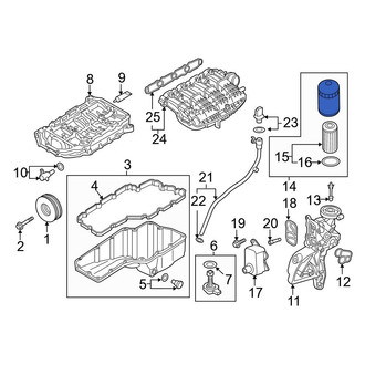 Audi OE - Engine Oil Filter Housing