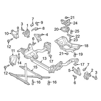 Audi OE - Engine / Transaxle - Engine & Transmission Mounting