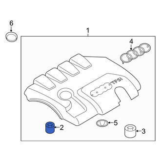 Audi OE - Engine Cover Mounting Bushing
