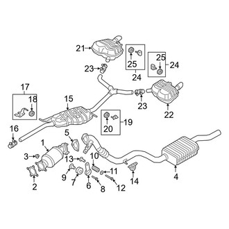 Audi OE - Exhaust System - Exhaust Components
