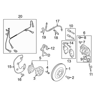 Audi OE - Front Suspension - Brake Components