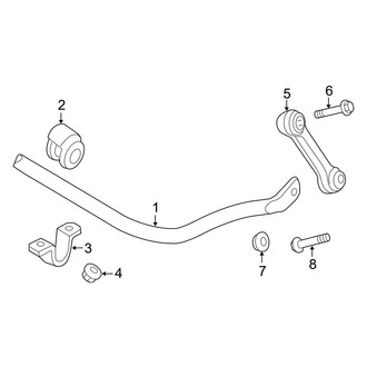 Audi OE - Front Suspension - Stabilizer Bar & Components