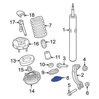 Audi OE - Front Lower Coil Spring Insulator