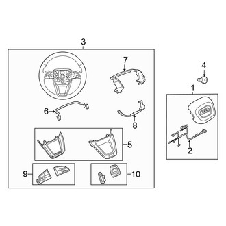 Audi OE - Steering Wheel & Trim (With Lane Keep Assist)