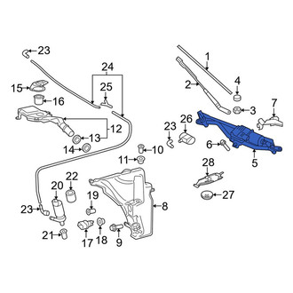 Audi OE - Wiper Motor