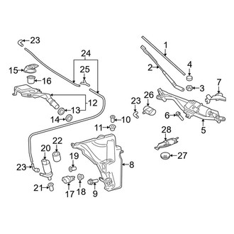 Audi OE - Windshield - Wiper & Washer Components