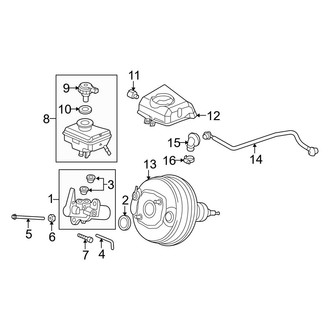 Audi OE - Cowl - Components on Dash Panel (Girling, TRW)