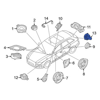 Audi OE - Rear Outer Speaker