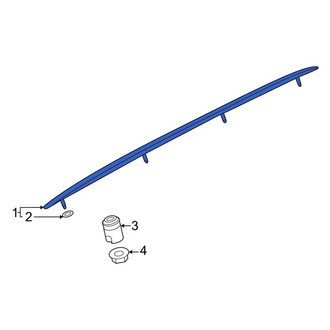 Audi OE - Left Roof Molding