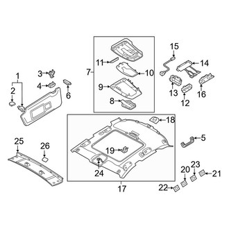 Audi OE - Roof - Interior Trim