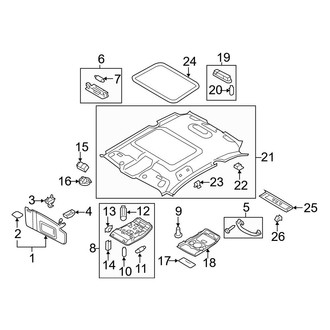 Audi OE - Roof - Interior Trim
