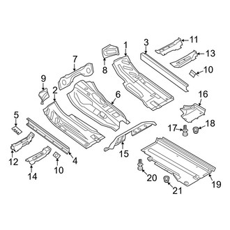 Audi OE - Pillars, Rocker & Floor - Floor & Rails