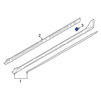 Audi OE - Rocker Panel Molding Nut