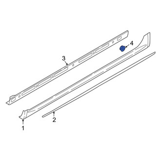 Audi OE - Rocker Panel Molding Nut