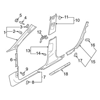 Audi OE - Pillars, Rocker & Floor - Interior Trim