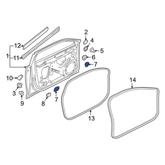 Audi OE - Hood Release Handle Grommet