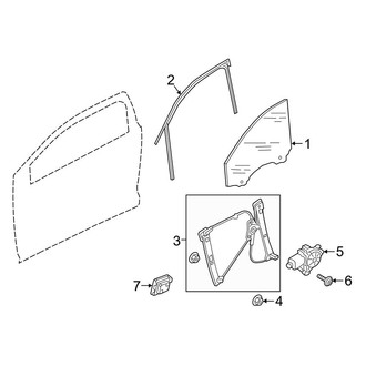 Audi OE - Front Door - Glass & Hardware