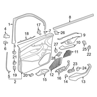 Audi OE - Front Door - Interior Trim