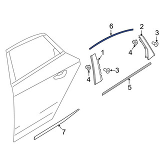Audi OE - Rear Left Door Reveal Molding