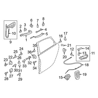 Audi OE - Rear Door - Lock & Hardware