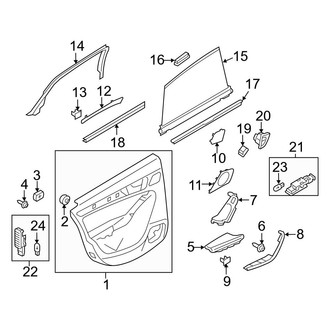 Audi OE - Rear Door - Interior Trim