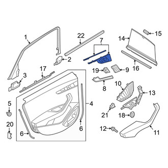 Audi OE - Rear Left Door Switch Trim Panel