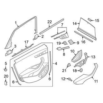 Audi OE - Rear Door - Interior Trim (Premium Plus / Prestige)