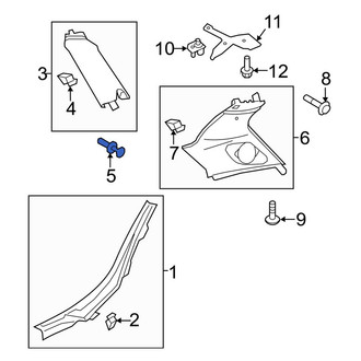Audi OE - Trunk Trim Panel Clip