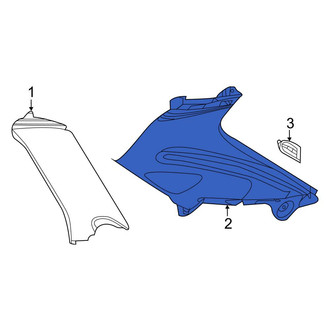Audi OE - Rear Left Interior Quarter Panel Trim Panel