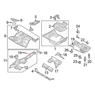 Audi OE - Rear Body & Floor - Floor & Rails