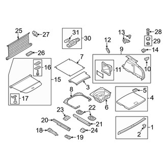 Audi OE - Rear Body & Floor - Interior Trim
