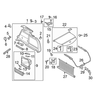 Audi OE - Rear Body & Floor - Interior Trim (Side and Upper)