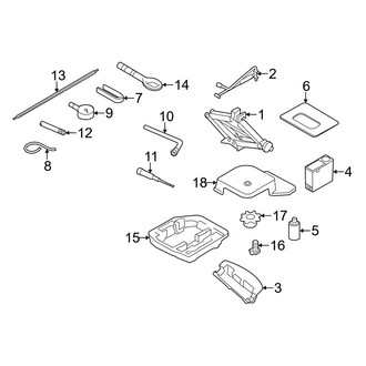 Audi OE - Rear Body & Floor - Jack & Components
