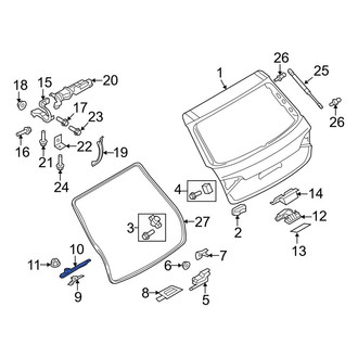 Audi OE - Rear Liftgate Lock Striker Plate