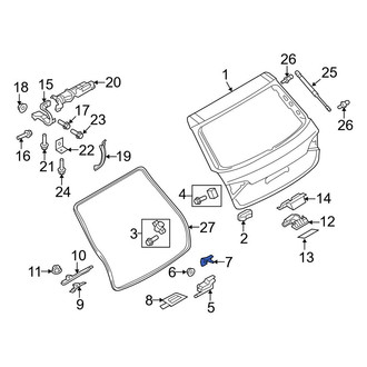 Audi OE - Liftgate Latch Cover