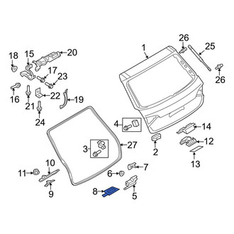 Audi OE - Liftgate Latch Cover