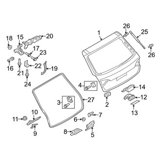 Audi OE - Lift Gate - Gate & Hardware