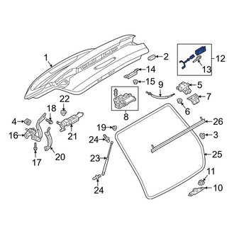 Audi OE - Rear Liftgate Latch Release Switch