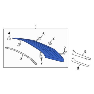 Audi OE - Rear Liftgate Glass