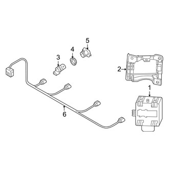 Audi OE - Rear Bumper - Electrical Components
