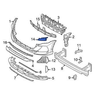 Audi OE - Front Left Bumper End Cap
