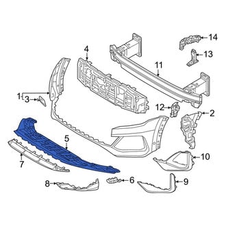 Audi OE - Front Bumper Splash Shield