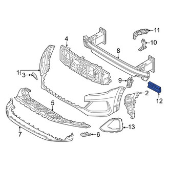 Audi OE - Front Left Bumper Cover Insulator