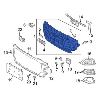 Audi OE - Front Upper Grille